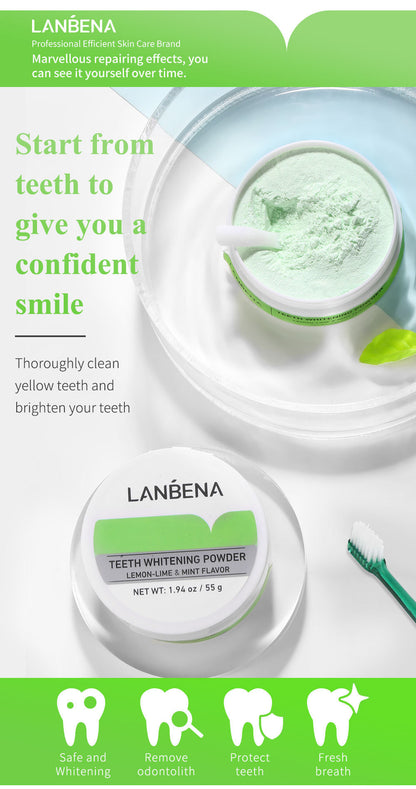 LANBENA TEETH WHITENING POWER Lime tooth powder