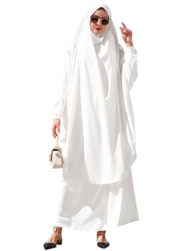 Muslim Women’s Hijab Prayer Dress – Modest Abaya Khimar Maxi Kaftan