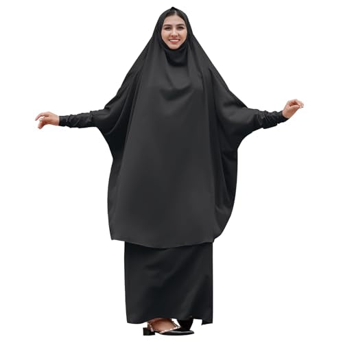 Muslim Women’s Hijab Prayer Dress – Modest Abaya Khimar Maxi Kaftan