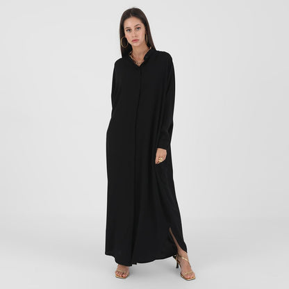 OBEEII Women’s Ramadan Abaya – Islamic Batwing Sleeve Kaftan Dubai Prayer Dress