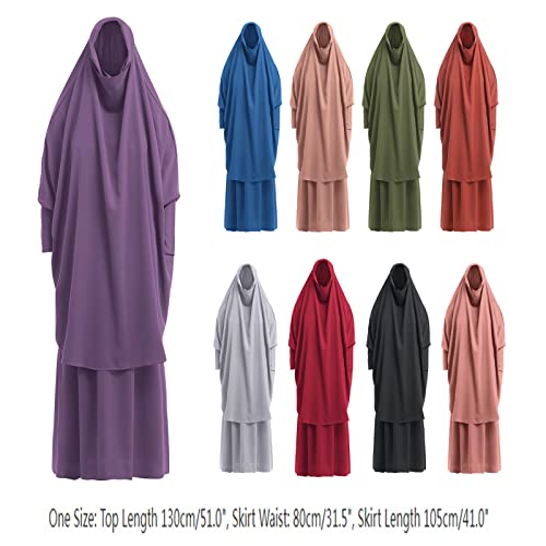Muslim Women’s Hijab Prayer Dress – Modest Abaya Khimar Maxi Kaftan