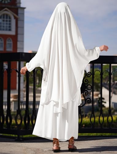 Muslim Women’s Hijab Prayer Dress – Modest Abaya Khimar Maxi Kaftan