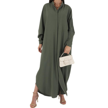 OBEEII Women’s Ramadan Abaya – Islamic Batwing Sleeve Kaftan Dubai Prayer Dress