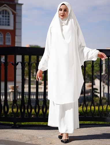 Muslim Women’s Hijab Prayer Dress – Modest Abaya Khimar Maxi Kaftan
