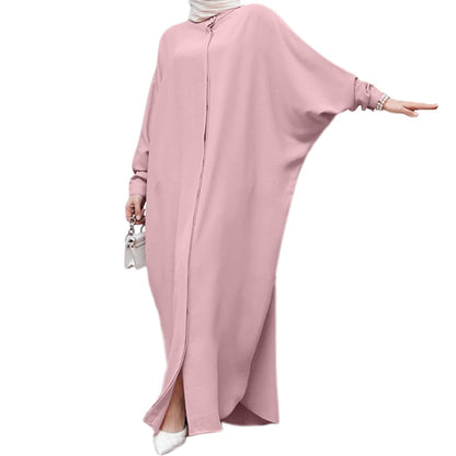OBEEII Women’s Ramadan Abaya – Islamic Batwing Sleeve Kaftan Dubai Prayer Dress