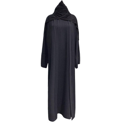2PCS Muslim Women’s Abaya Set – Islamic Dubai Prayer Dress & Long Cardigan Maxi Robe