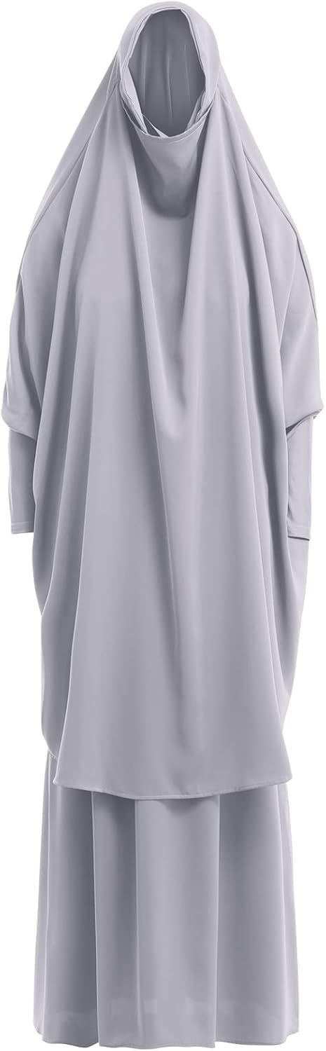Muslim Women’s Hijab Prayer Dress – Modest Abaya Khimar Maxi Kaftan