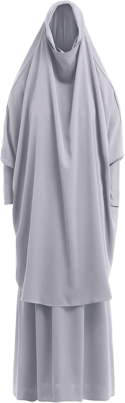 Muslim Women’s Hijab Prayer Dress – Modest Abaya Khimar Maxi Kaftan