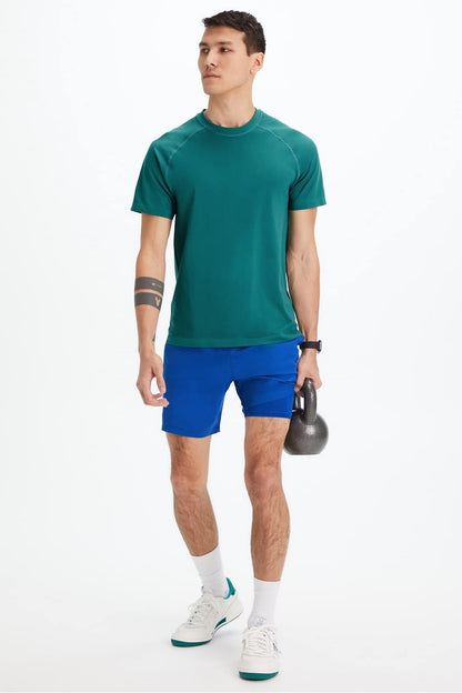 Fabletics Men's The Fundamental Short (Lined), Workout, Running, Training, Gym, Yoga, Ultra Lightweight, Athletic