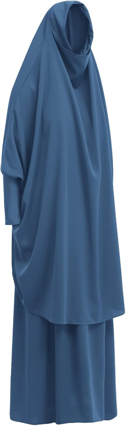 Muslim Women’s Hijab Prayer Dress – Modest Abaya Khimar Maxi Kaftan