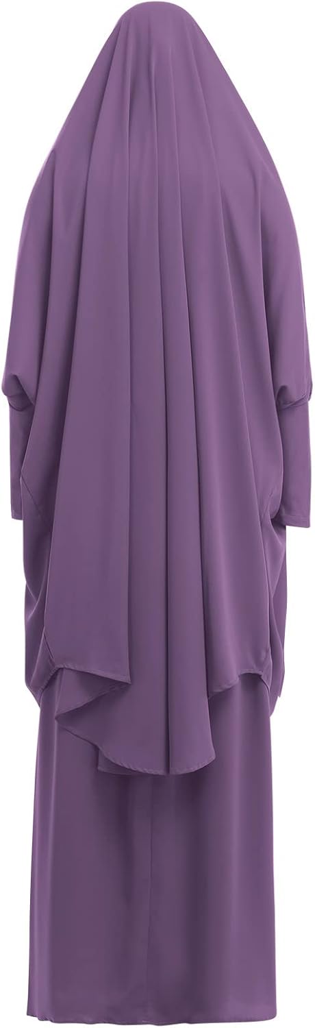Muslim Women’s Hijab Prayer Dress – Modest Abaya Khimar Maxi Kaftan