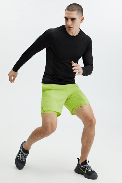 Fabletics Men's The Fundamental Short (Lined), Workout, Running, Training, Gym, Yoga, Ultra Lightweight, Athletic