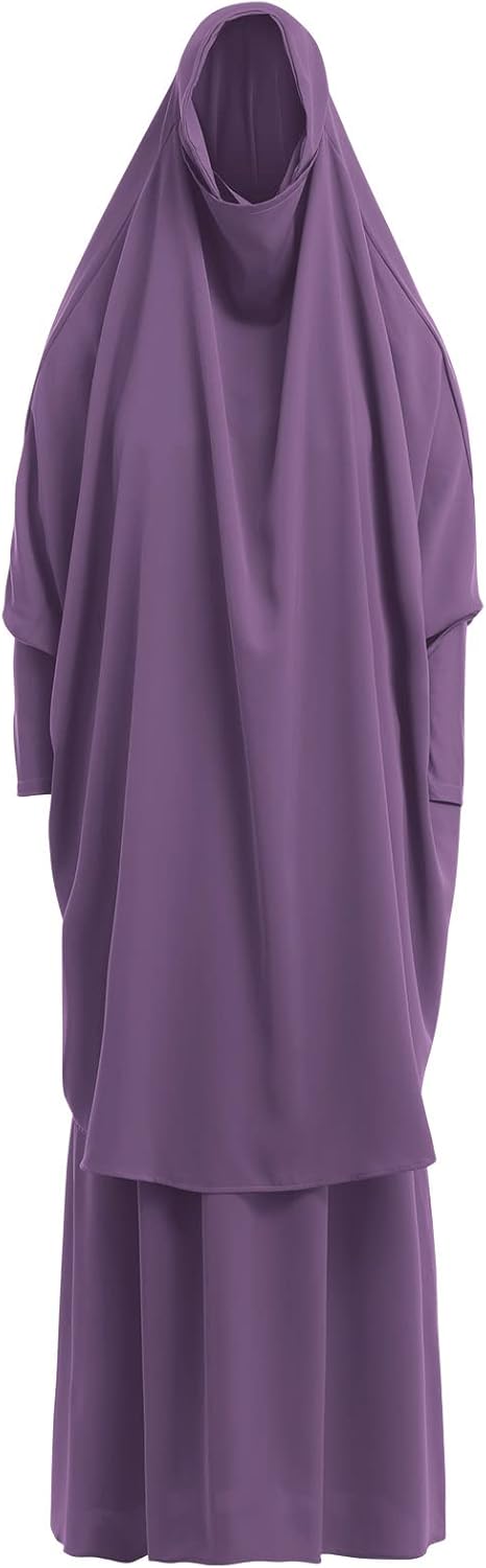 Muslim Women’s Hijab Prayer Dress – Modest Abaya Khimar Maxi Kaftan