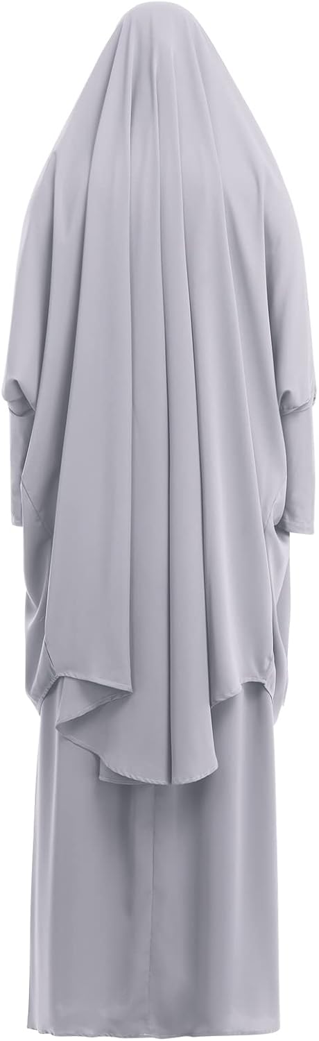 Muslim Women’s Hijab Prayer Dress – Modest Abaya Khimar Maxi Kaftan