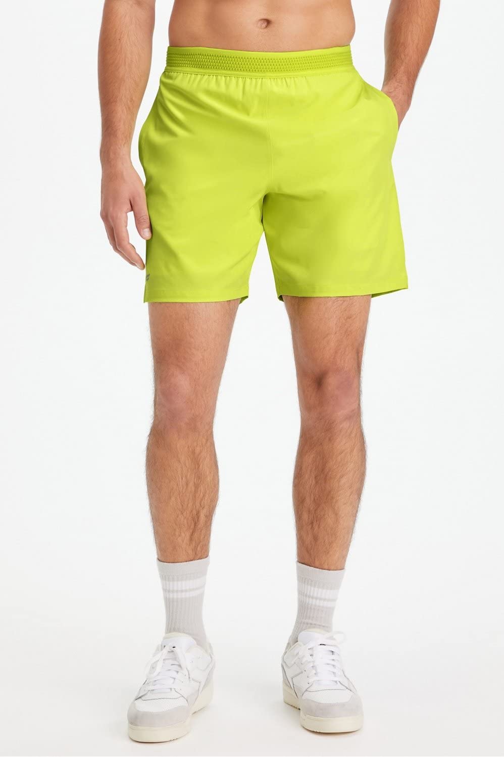 Fabletics Men's The Fundamental Short (Lined), Workout, Running, Training, Gym, Yoga, Ultra Lightweight, Athletic