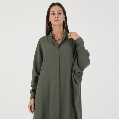 OBEEII Women’s Ramadan Abaya – Islamic Batwing Sleeve Kaftan Dubai Prayer Dress