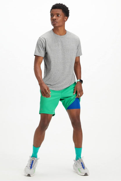 Fabletics Men's The Fundamental Short (Lined), Workout, Running, Training, Gym, Yoga, Ultra Lightweight, Athletic