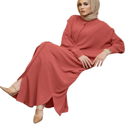 OBEEII Women’s Ramadan Abaya – Islamic Batwing Sleeve Kaftan Dubai Prayer Dress