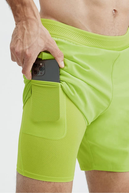 Fabletics Men's The Fundamental Short (Lined), Workout, Running, Training, Gym, Yoga, Ultra Lightweight, Athletic