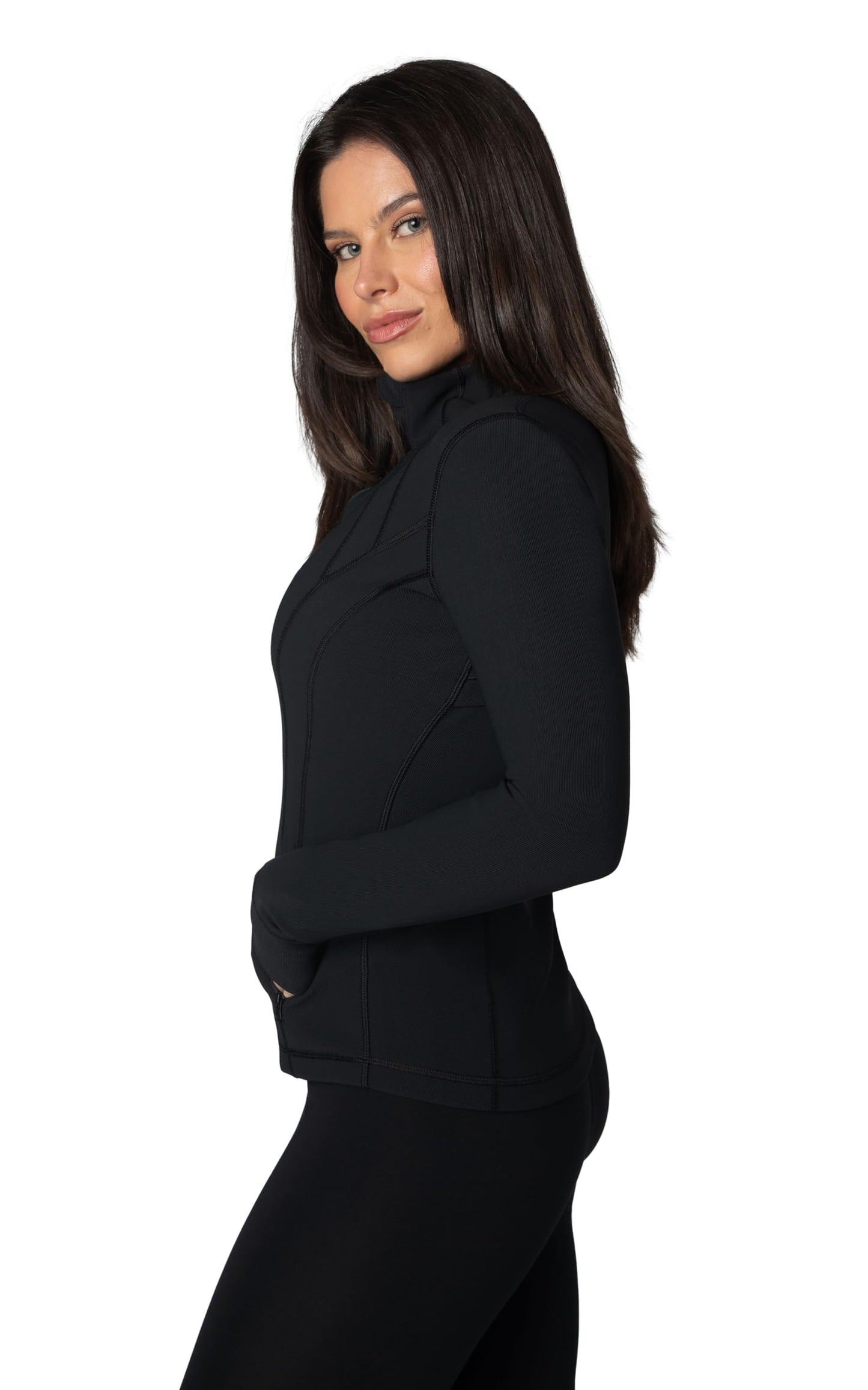 90 Degree By Reflex Women’s Lightweight, Full Zip Running Track Jacket