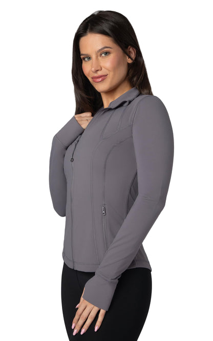 90 Degree By Reflex Women’s Lightweight, Full Zip Running Track Jacket