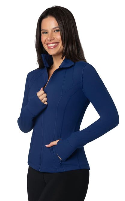 90 Degree By Reflex Women’s Lightweight, Full Zip Running Track Jacket