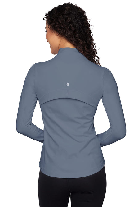 90 Degree By Reflex Women’s Lightweight, Full Zip Running Track Jacket