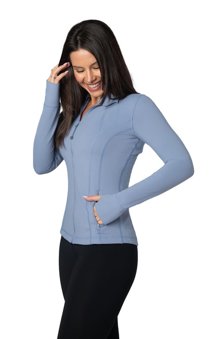 90 Degree By Reflex Women’s Lightweight, Full Zip Running Track Jacket