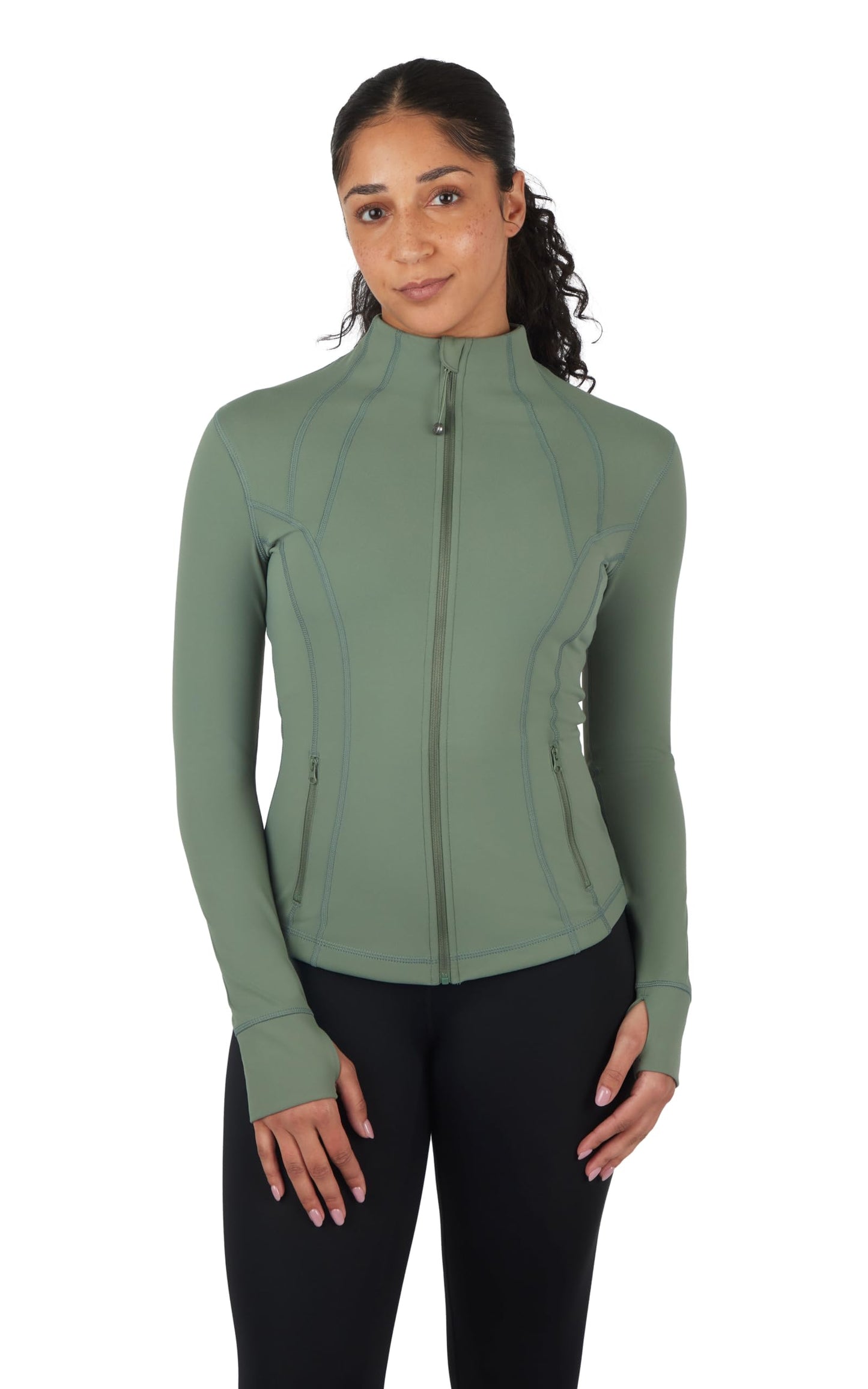 90 Degree By Reflex Women’s Lightweight, Full Zip Running Track Jacket