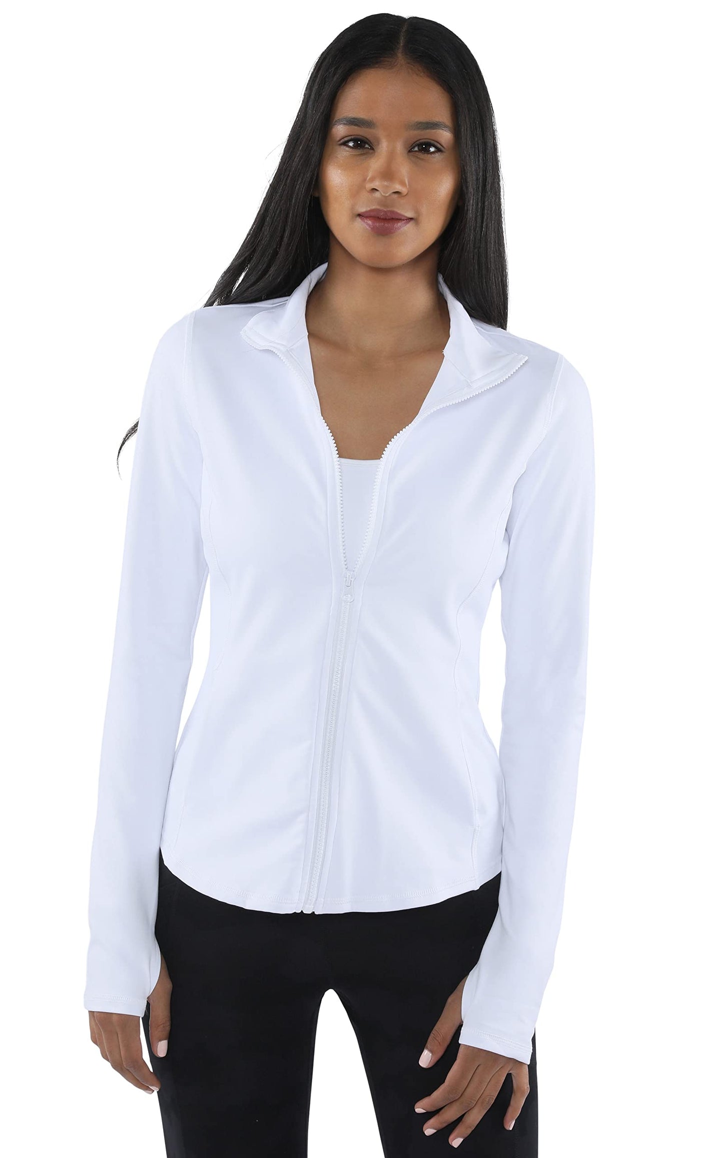 90 Degree By Reflex Women’s Lightweight, Full Zip Running Track Jacket