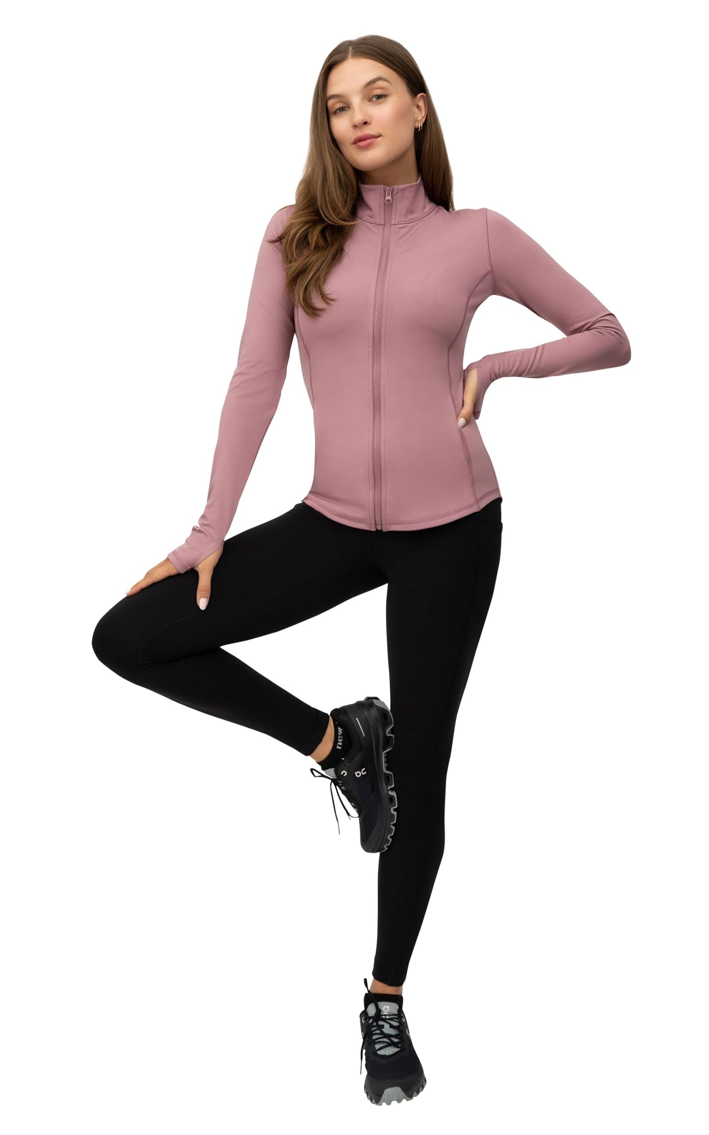 90 Degree By Reflex Women’s Lightweight, Full Zip Running Track Jacket