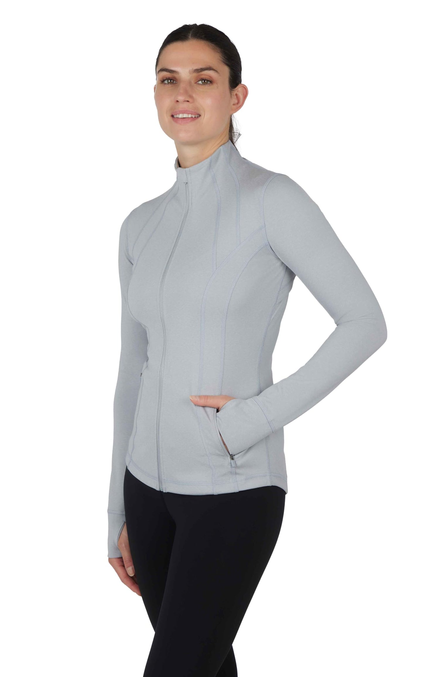 90 Degree By Reflex Women’s Lightweight, Full Zip Running Track Jacket