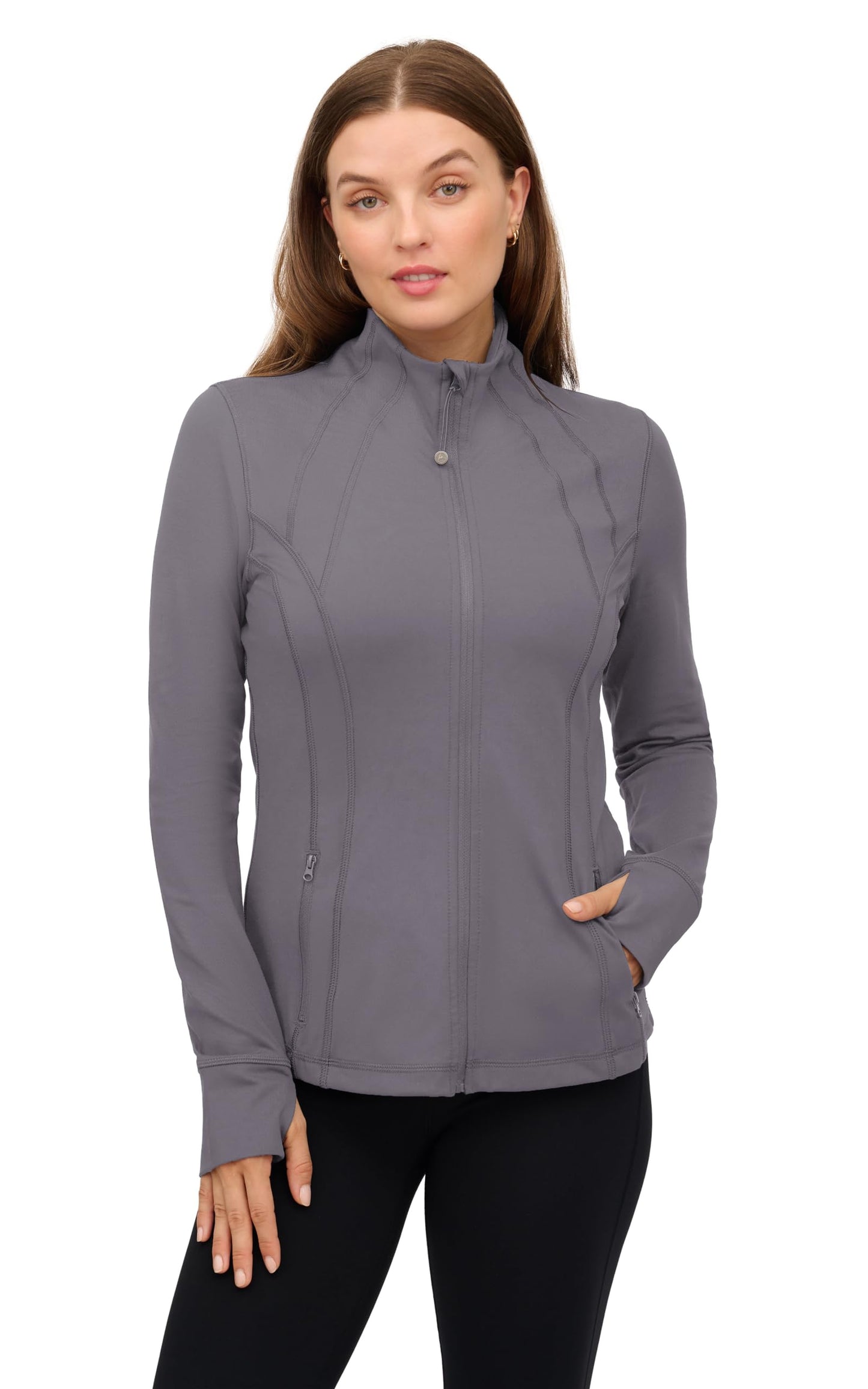 90 Degree By Reflex Women’s Lightweight, Full Zip Running Track Jacket