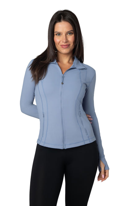 90 Degree By Reflex Women’s Lightweight, Full Zip Running Track Jacket