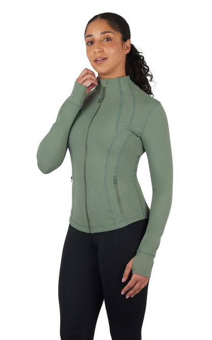 90 Degree By Reflex Women’s Lightweight, Full Zip Running Track Jacket
