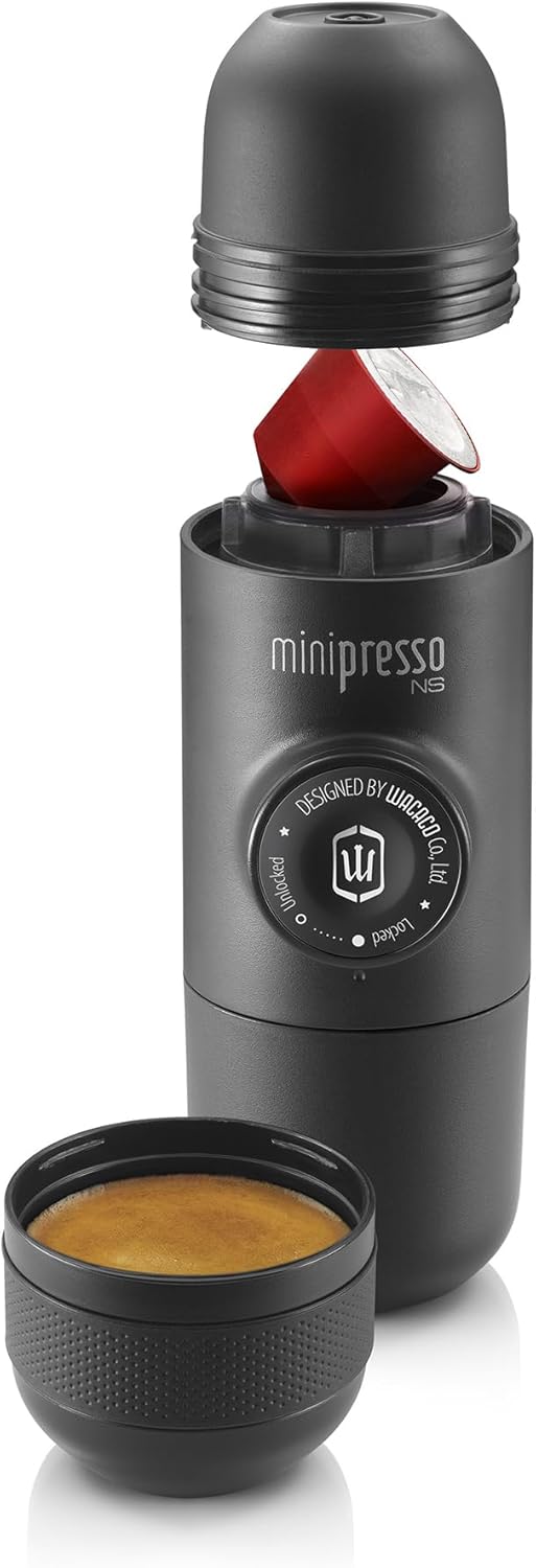WACACO Minipresso NS - Portable Espresso Maker for Nespresso Capsules