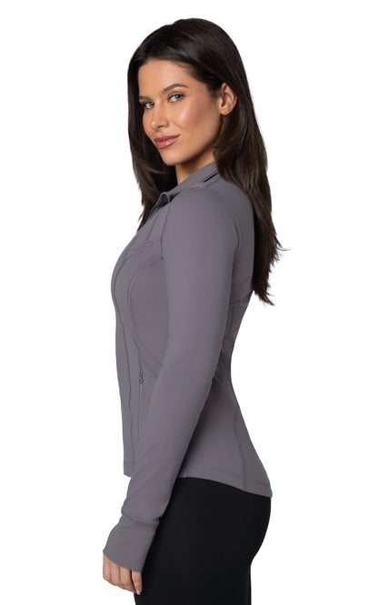 90 Degree By Reflex Women’s Lightweight, Full Zip Running Track Jacket