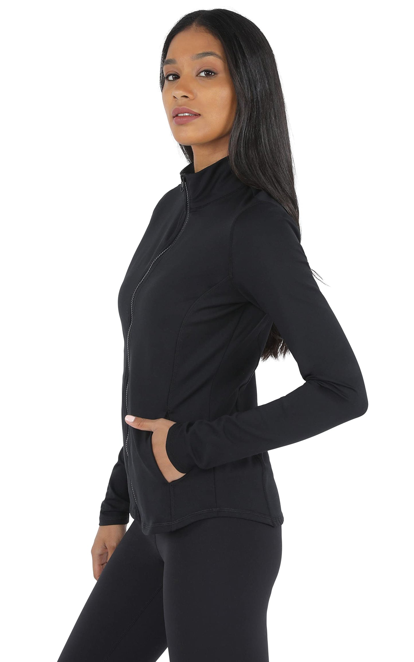 90 Degree By Reflex Women’s Lightweight, Full Zip Running Track Jacket