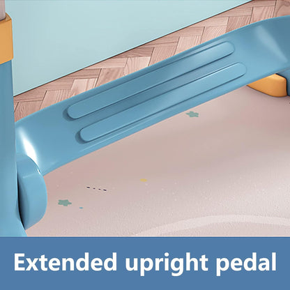 Kids Adjustable Study Desk & Chair Set – Ergonomic Learning Table with Drawer & Golden Distance Design (Blue)