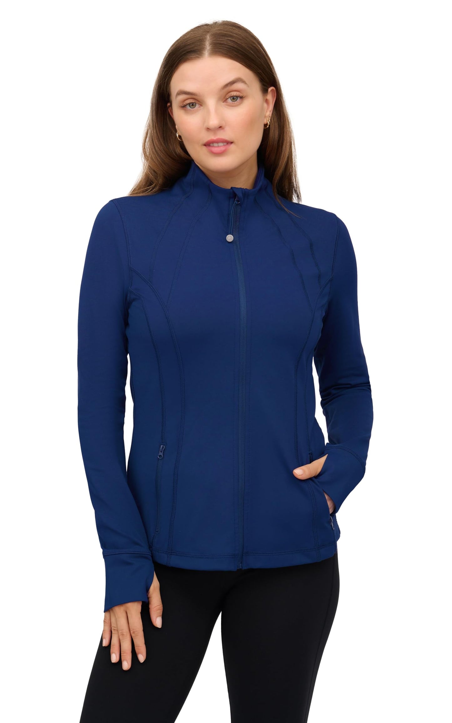 90 Degree By Reflex Women’s Lightweight, Full Zip Running Track Jacket