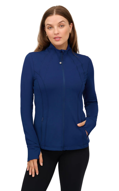 90 Degree By Reflex Women’s Lightweight, Full Zip Running Track Jacket