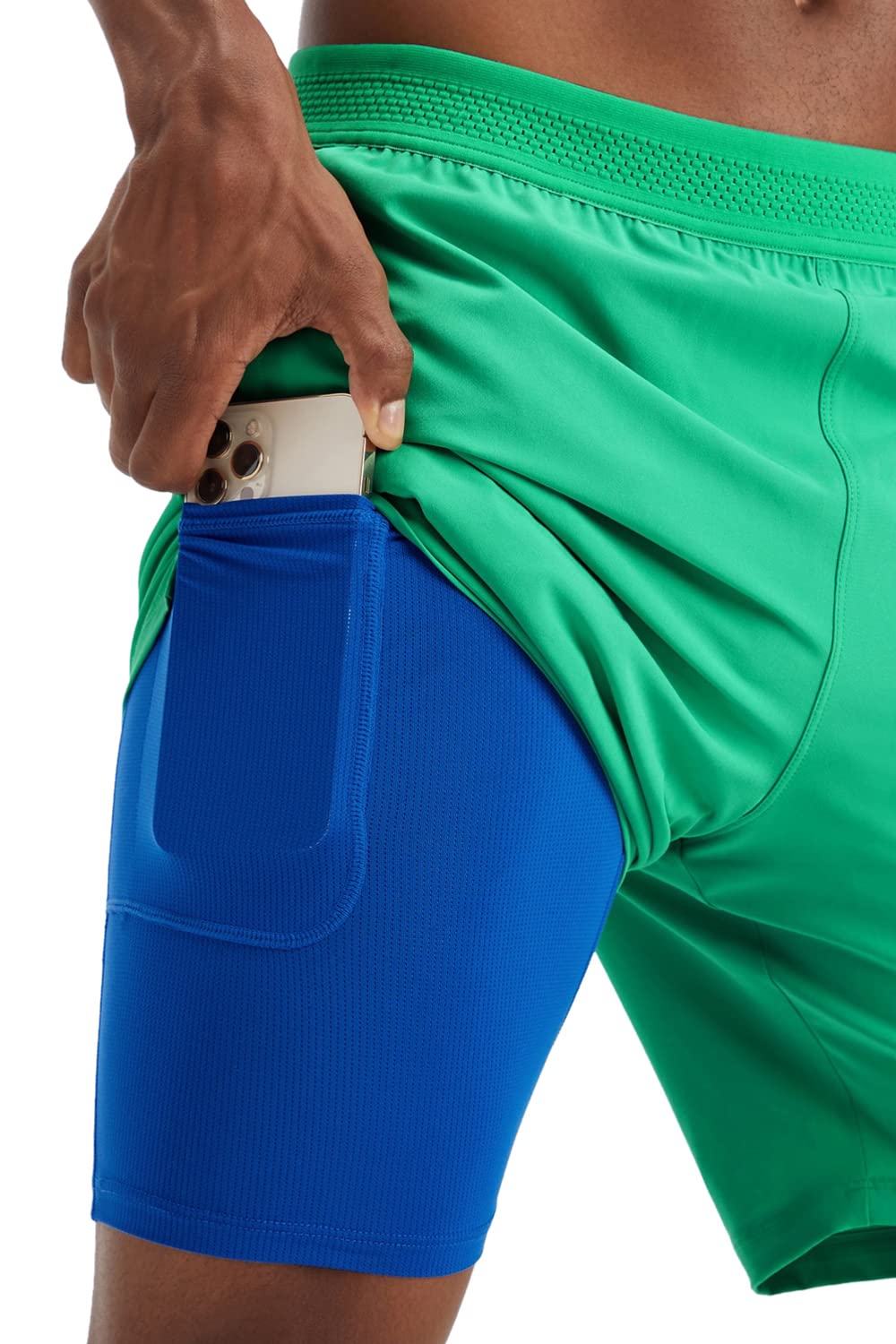 Fabletics Men's The Fundamental Short (Lined), Workout, Running, Training, Gym, Yoga, Ultra Lightweight, Athletic