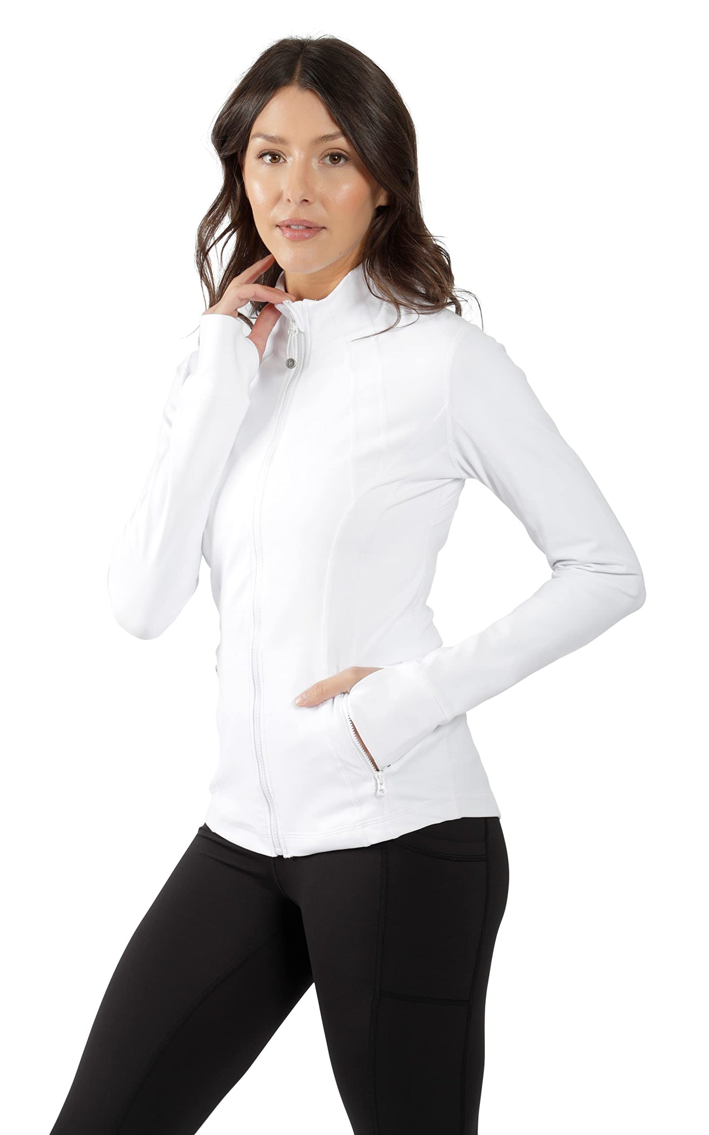 90 Degree By Reflex Women’s Lightweight, Full Zip Running Track Jacket