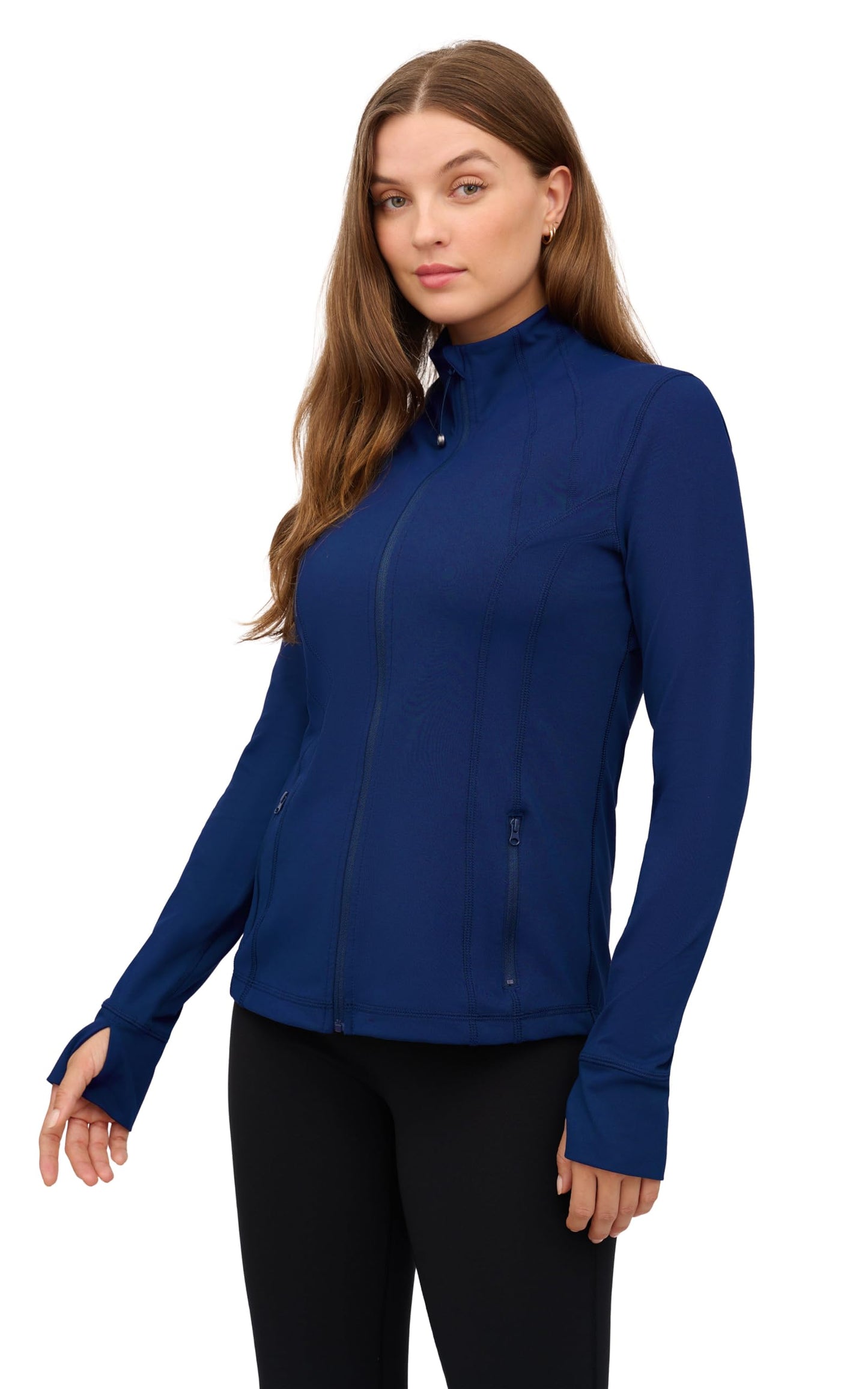 90 Degree By Reflex Women’s Lightweight, Full Zip Running Track Jacket