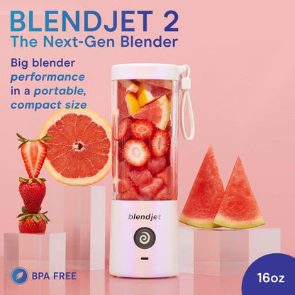 BlendJet 2 Portable Blender - USB-C Rechargeable 16oz Personal Blender