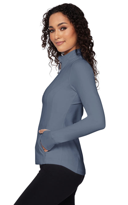 90 Degree By Reflex Women’s Lightweight, Full Zip Running Track Jacket