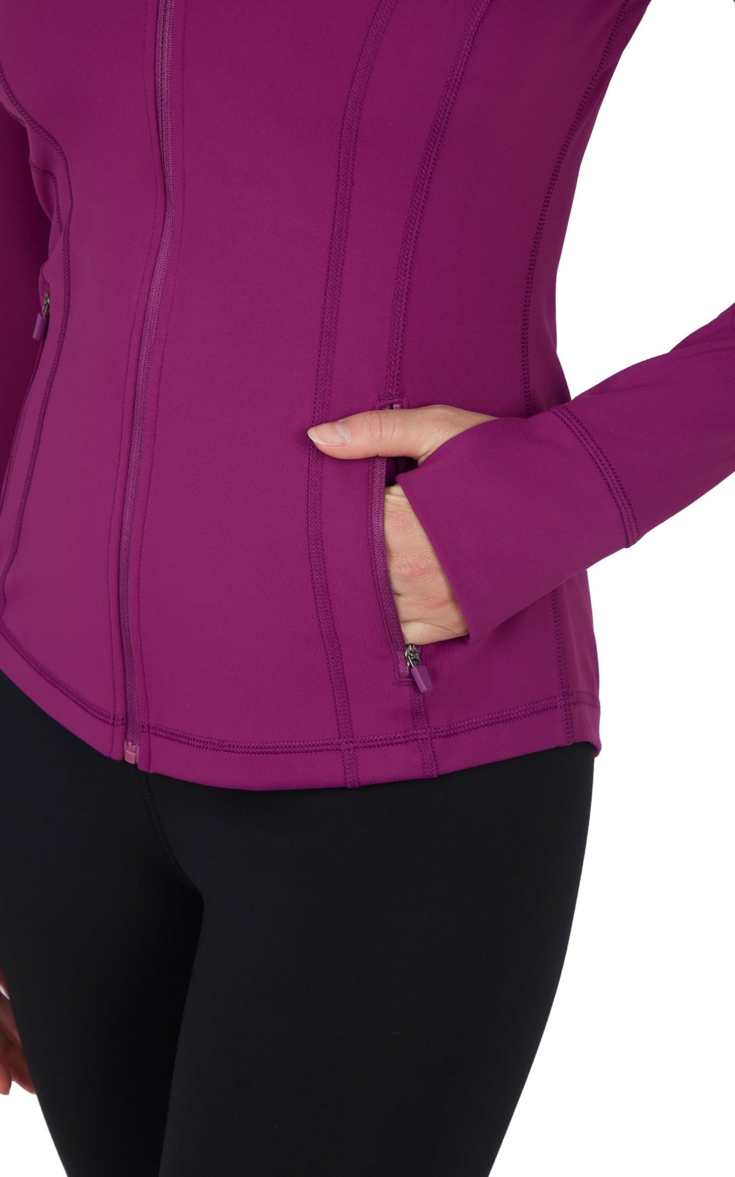 90 Degree By Reflex Women’s Lightweight, Full Zip Running Track Jacket