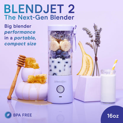 BlendJet 2 Portable Blender - USB-C Rechargeable 16oz Personal Blender