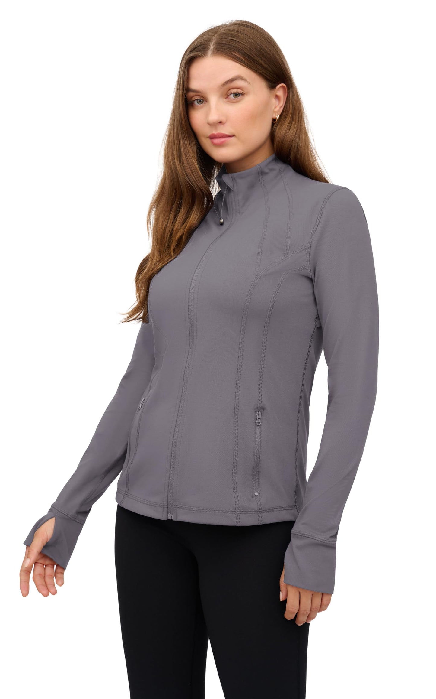 90 Degree By Reflex Women’s Lightweight, Full Zip Running Track Jacket