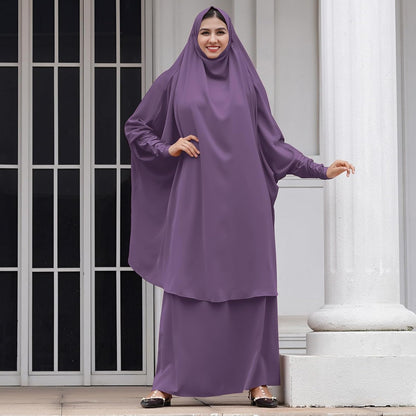 Muslim Women’s Hijab Prayer Dress – Modest Abaya Khimar Maxi Kaftan